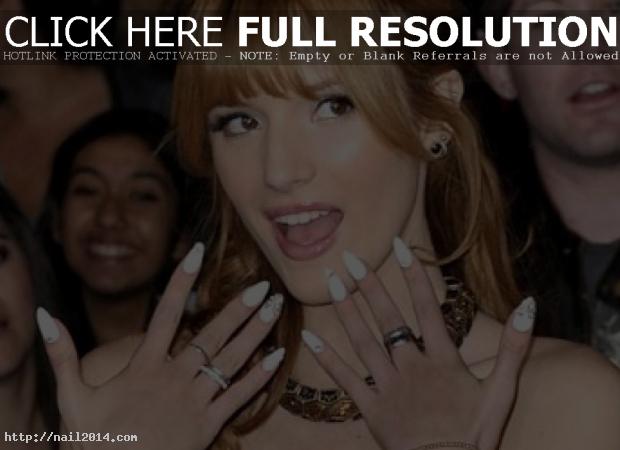 Celebrity Exclusive Bella Thorne Nail Design